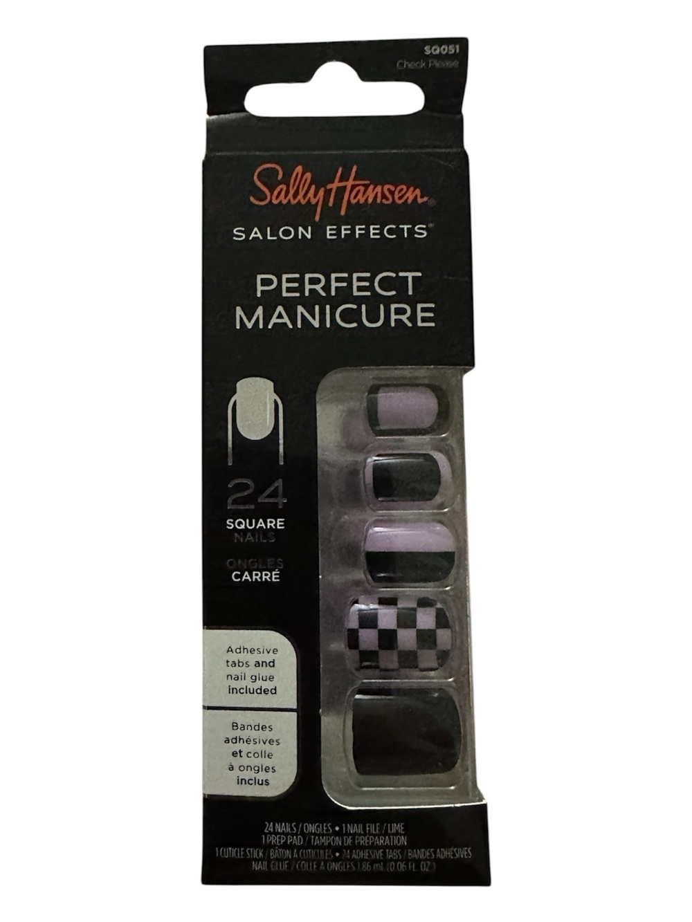 Sally Hansen Perfect Manicure Purple Black Press-On Nails